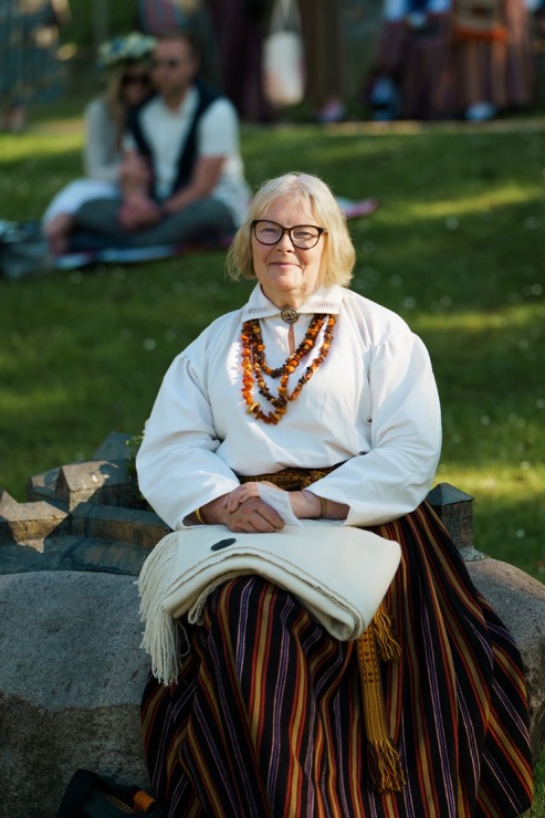 Līgo svētki Siguldas pilsdrupu estrādē ir tradicionāls pasākums. Foto: Zane Magone 394804