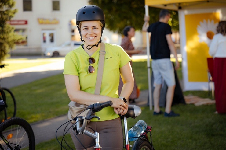 Aktīvisti iepazīst Krāslavas novadu ar velo 395908
