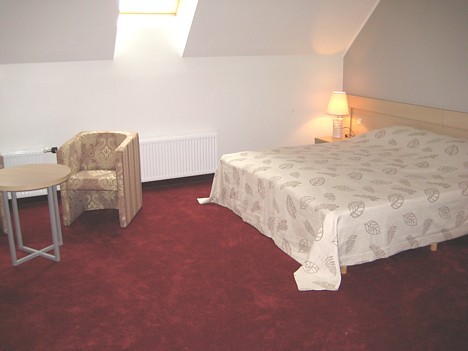 Viesnīcas numurs ar plašu gultu un klasisku iekārtojumu 23426