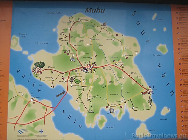 Nonākot uz salas pirms ceļojuma uzsākšanas var iepazīties ar apskates objektiem un ceļojumu maršrutiem 35632