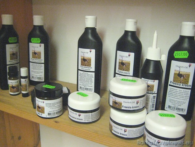 Kosmētiskie līdzekļi, kuros izmantoti ir strausu tauki 35645