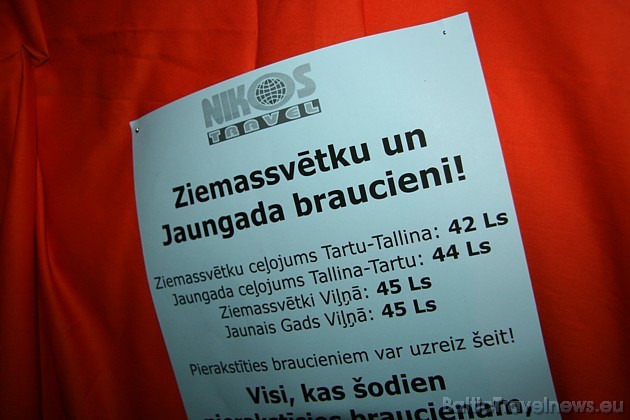 Lieliski cenu piedāvājumi Jaungada un Ziemassvētku braucieniem. Akcija turpinās arī Nikos Travel birojā Lieliski cenu piedāvājumi Jaungada un Ziemassvētku braucieniem. Akcija turpinās arī Nikos Travel birojā 38551