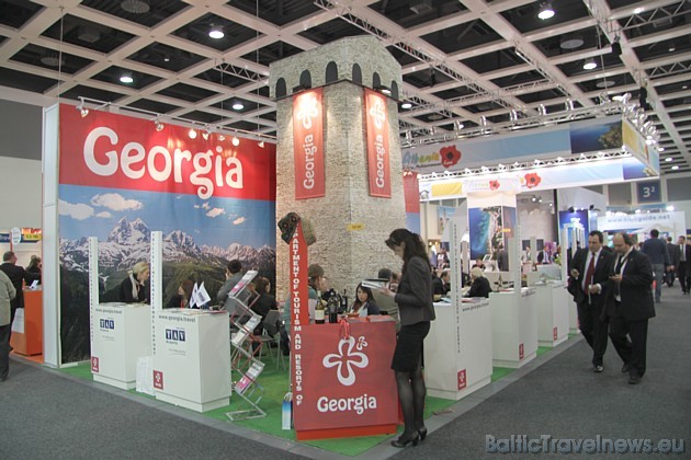 Gruzijas stends izstādē. Vairāk informācijas par Gruziju iespējams atrast interneta vietnē www.visitgeorgia.ge 41263