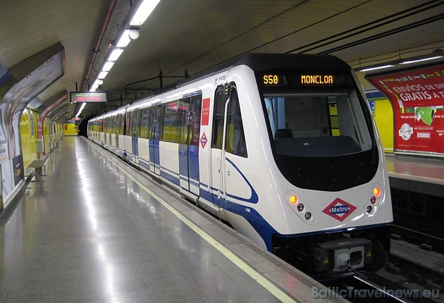 Spānijas galvaspilsētas Madrides metro sistēma ir trešā labākā pasaulē un tur ir vairāk nekā 290 staciju un pieturu
Foto: Metromadrid.es 42313