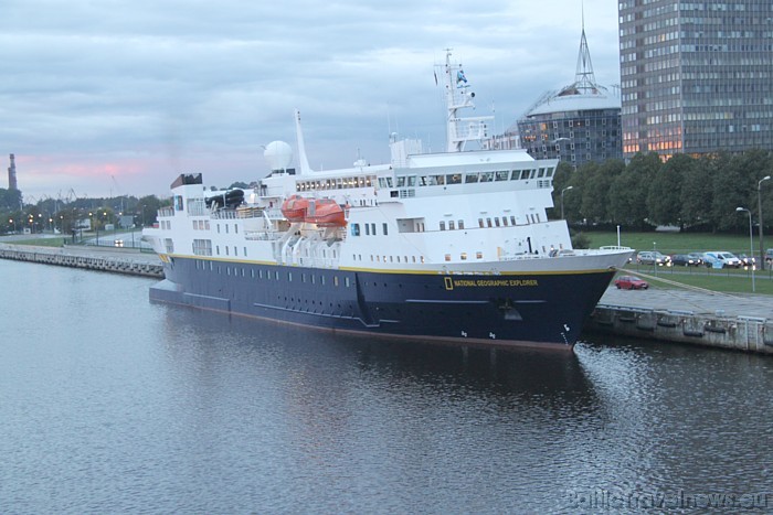 Amerikāņu luksusa ekspedīciju kruīza kuģis Rīgā ierodas katru gadu ap šo laiku 49977