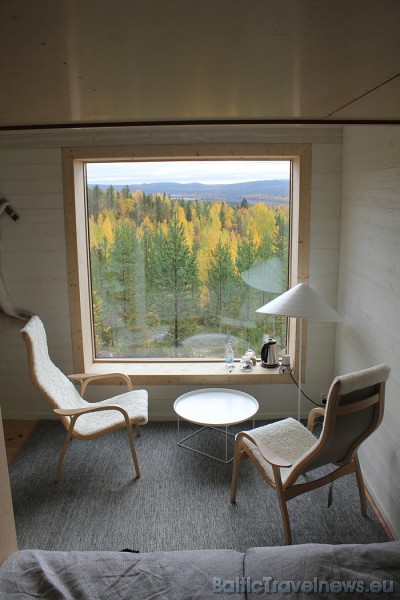 Treehotel vēlas dāvāt viesiem iespēju padzīvot tiešā dabas tuvumā ļoti skaistā apkārtnē un mierā 
Foto: © Treehotel 51165