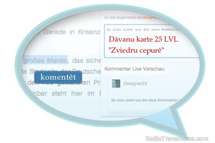 Čaklākais komentētāks Fb.com/Travelnews.lv saņems dāvanu karti 25 LVL vērtībā rodeļu braucieniem «Zviedru cepurē» 58665