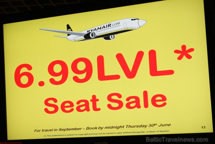 28.06.2011 Starptautiskajā lidostā Rīga tika sagaidīts lidsabiedrības Ryanair 5.000.000 pasažieris. Par godu šim notikumam Ryanair piedāvā iegādāties 28.06.2011 Starptautiskajā lidostā Rīga tika sagaidīts lidsabiedrības Ryanair 5.000.000 pasažieris. Par godu šim notikumam Ryanair piedāvā iegādāties 62559