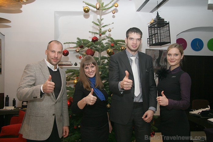 Gundars Ozols (Dome Hotel īpašnieks), Jūlija Žagunova (Dome Hotel concierge), Jānis Pinnis (Dome Hotel direktors) un Renāte Pomere (restorāna Le Dome Gundars Ozols (Dome Hotel īpašnieks), Jūlija Žagunova (Dome Hotel concierge), Jānis Pinnis (Dome Hotel direktors) un Renāte Pomere (restorāna Le Dome 70685