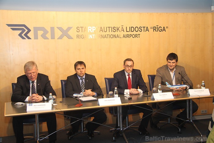 Igaunijas nacionālā lidsabiedrība Estonian Airlines preses konference 26.03.2012 starptautiskajā lidostā Rīga Igaunijas nacionālā lidsabiedrība Estonian Airlines preses konference 26.03.2012 starptautiskajā lidostā Rīga 73099