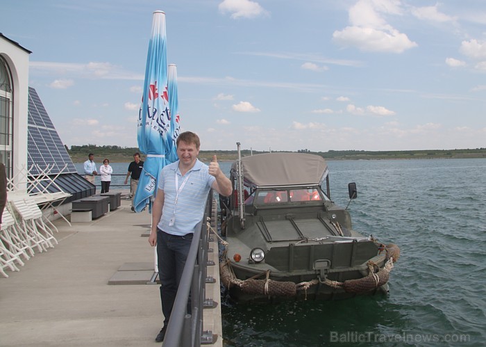 Piedzīvojumu ceļojums ar militāro amfībiju DUKW 353 pa Leipcigas apkārtnes ezeriem un sauszemi -  www.amphibientour.de 75485