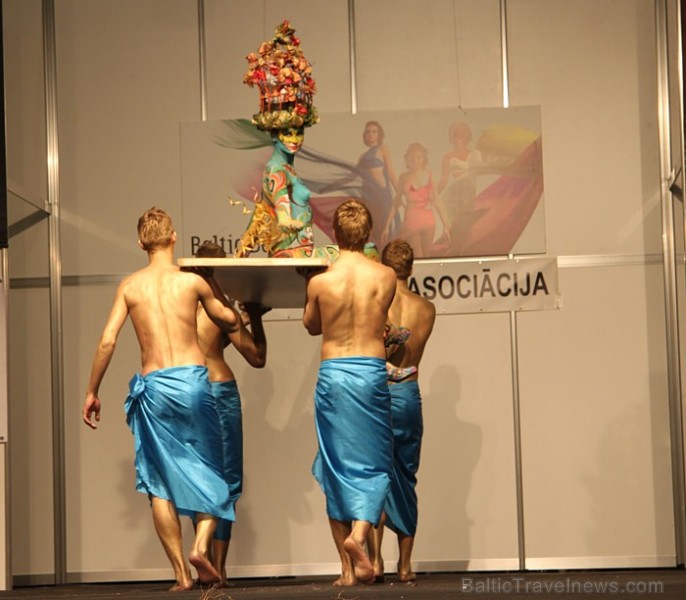 Skaistumkopšanas izstādes «Baltic Beauty 2012» konkursi  - «Body art 2012» un asociatīvā tēla konkurss. Foto sponsors: www.startours.lv 84334