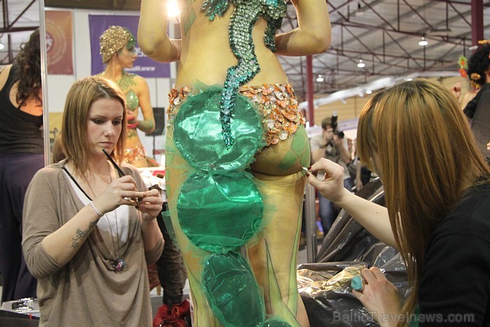Skaistumkopšanas izstādes «Baltic Beauty 2012» konkursi  - «Body art 2012» un asociatīvā tēla konkurss. Foto sponsors: www.startours.lv 84372