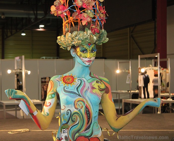 Skaistumkopšanas izstādes «Baltic Beauty 2012» konkursi  - «Body art 2012» un asociatīvā tēla konkurss. Foto sponsors: www.startours.lv 84376