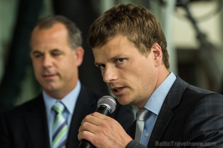 airBaltic korporatīvo komunikāciju viceprezidents Jānis Vanags 97285
