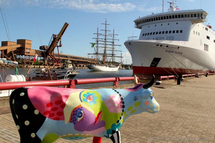 Starptautiskās burukuģu un jahtu regates The Tall Ships Races 2013 dalībnieki pirms došanās uz Rīgu ieradās Ventspilī, kur tos varēja apskatīt Ostas i 101298