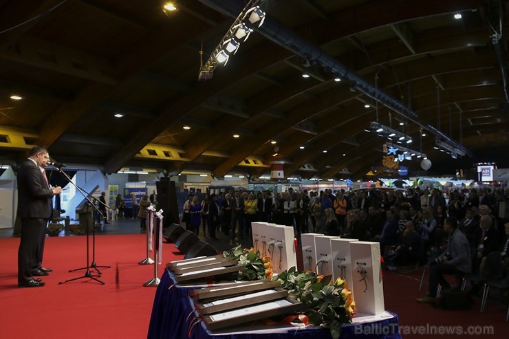 Oficiālā pasniegšanas ceremonija norisinājās 05.02.2016 tūrisma izstādes «Balttour 2016» atklāšanas ceremonijas laikā. Oficiālā pasniegšanas ceremonija norisinājās 05.02.2016 tūrisma izstādes «Balttour 2016» atklāšanas ceremonijas laikā. 168360