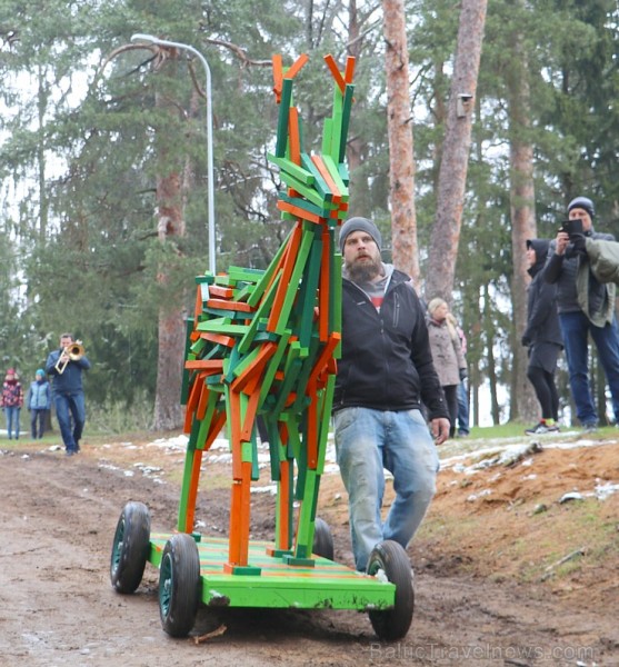 Ogres Zilo kalnu trases sniegā un lietū 15.04.2017 izskrien «Stirnubuks» susuri, vāveres, zaķi, stirnubuki un lūši 195255
