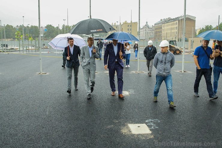 Rīgā aktīvi norisinās darbi, lai 16.septembrī atklātu Centra sporta kvartālu 202263