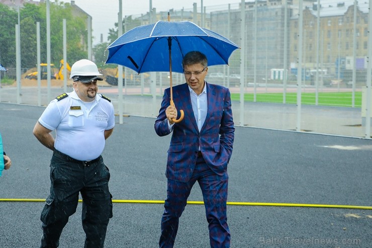 Rīgā aktīvi norisinās darbi, lai 16.septembrī atklātu Centra sporta kvartālu 202266