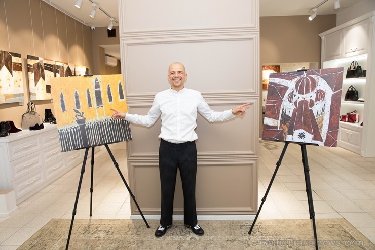 Rīgā atklāta itāļu mākslinieka Mateo Boato gleznu izstāde «DANCING HOUSES» 212561