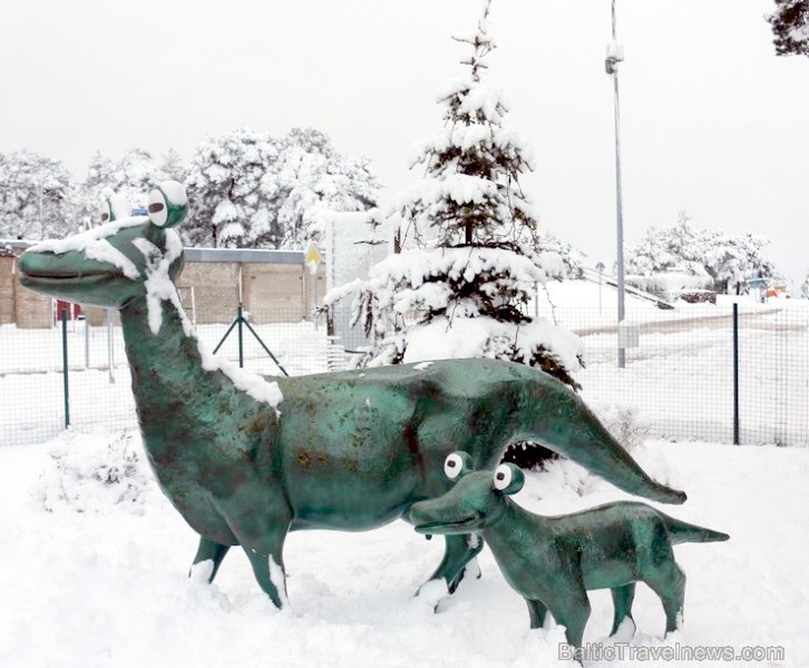 Ventspils «Lemberga hūtē» bauda sniegu, bet gaida salu, lai tas varētu noturēties 212884