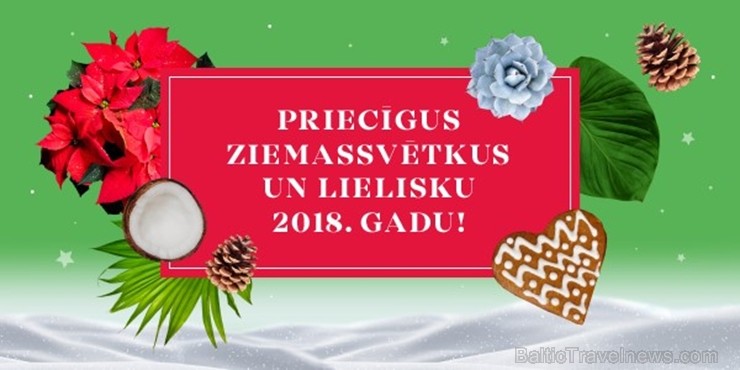 Travelnews.lv saņem daudz skaistus un sirsnīgus sveicienus Ziemassvētkos un Jaunajā gadā! Paldies visiem draugiem! 213590