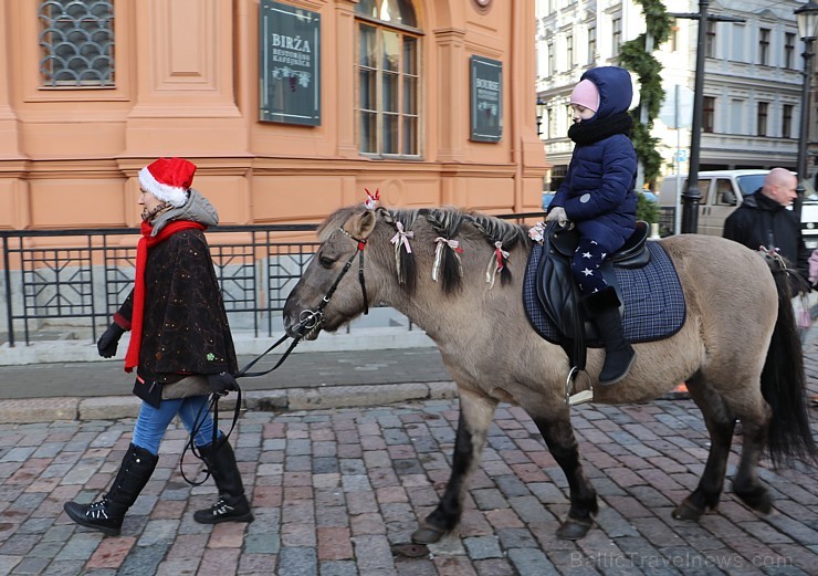 Doma laukumā Ziemassvētku tirdzinš priecē rīdziniekus un pilsētas viesus 213695