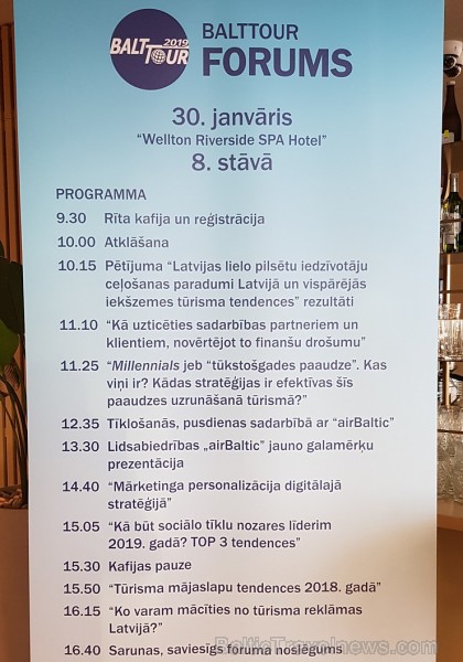 Viesnīcā «Wellton Riverside SPA Hotel» pulcējas tūrisma profesionāļi uz «Tūrisma Forums 2019» 244391