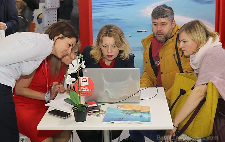 Tūrisma izstāde «Balttour 2019» pulcē ceļotājus, interesentus un atpūtniekus. Vairāk foto: Tn.lv/foto/ Tūrisma izstāde «Balttour 2019» pulcē ceļotājus, interesentus un atpūtniekus. Vairāk foto: Tn.lv/foto/ 245170