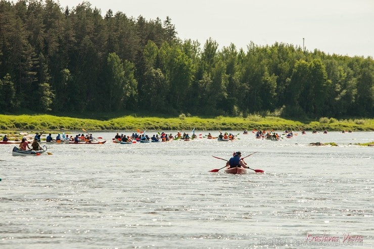 Aizsargājamo ainavu apvidū Augšdaugava notika pasākums Lielais plosts 2019, kas aktīvās atpūtas cienītāju vidū jau ir kļuvis iecienīts un tuvs 255947