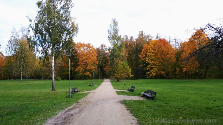 Preiļu pilsētu un parku ieskauj rudens zelts 267748