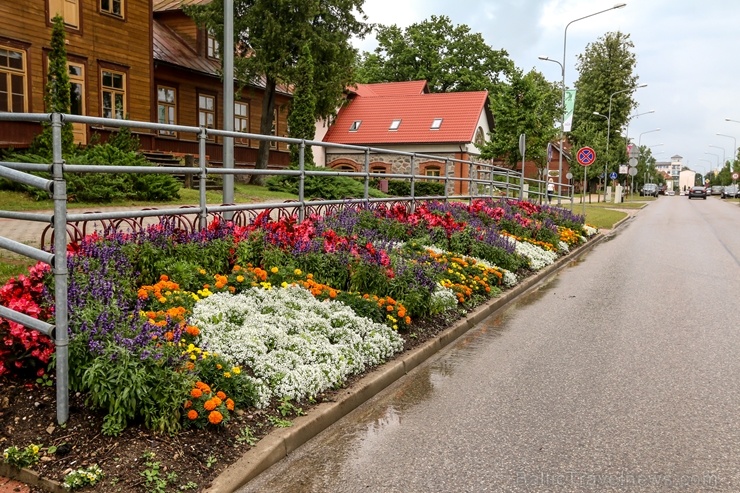 Krāšņie ziedi izdaiļo  Madonu un paspilgtina tās skaistumu 287189