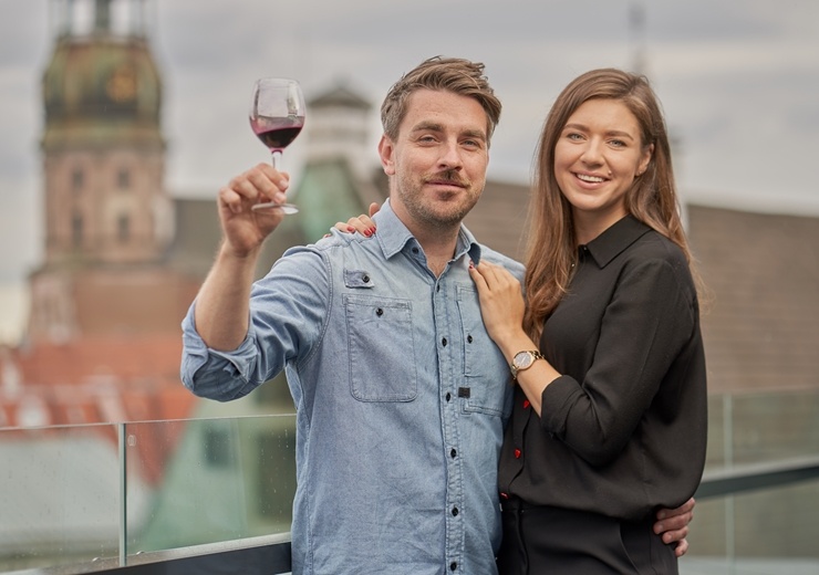 Ar skatu uz Rīgas panorāmu, mūzikas skaņu pavadījumā norit projekta Ar skatu uz Rīgas panorāmu, mūzikas skaņu pavadījumā norit projekta