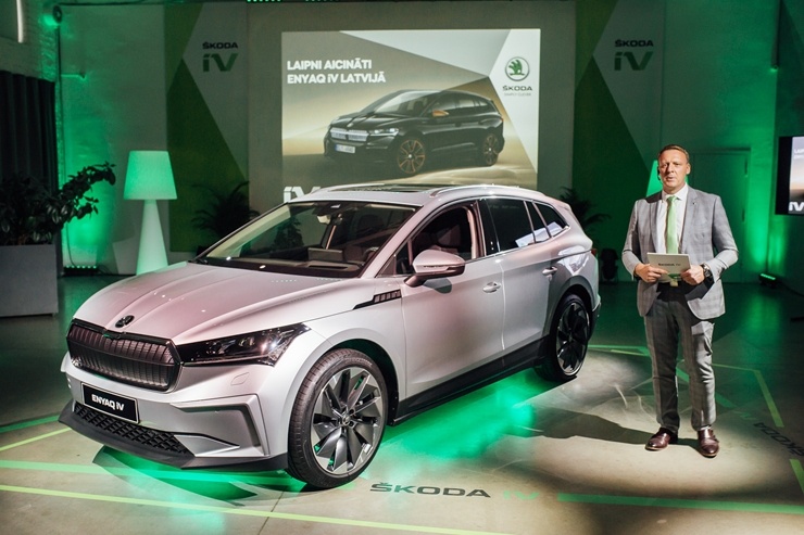 Rīgā tikai dažas dienas prezentē jauno un elektrisko ŠKODA ENYAQ iV 291289