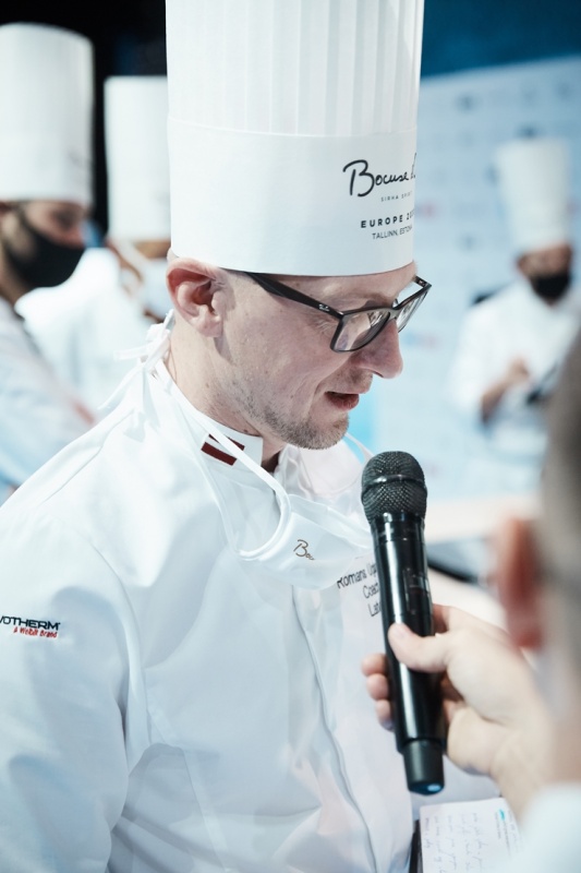Latvijas pavāra Dināra Zvidriņa dalība Tallinas pavāru konkursā «Bocuse dor Europe 2020». Foto: bocusedor.com 292881