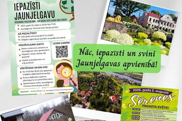 Nāc, iepazīsti un svini Jaunjelgavas apvienībā