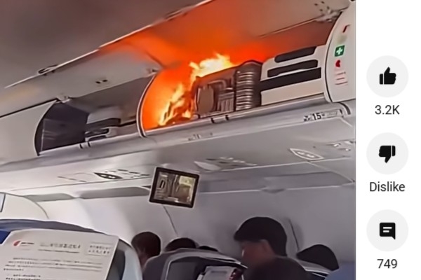 «Air China» lidmašīnā aizdegas litija akumulators, lidaparāts veic ārkārtas nosēšanos Šanhajā