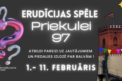 Erudīcijas spēle - PRIEKULEI 97 Dienvidkurzemes novada tūrisma centrs