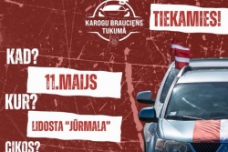 Karogu brauciens Tukumā Tukuma TIC