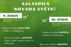 Atpūtas un ceļojumu piedāvājumi 10.06.2025 - 13.06.2025 Salaspils novada svētki  Salaspils novada TIC