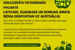 Sidra ražotāj - piesakies!  Lauku Ceļotājs