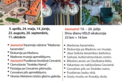 Ar vilcienu un velo uz Madonu un Cesvaini Madonas TIC