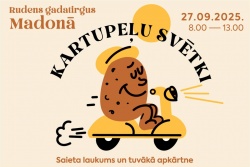 Atpūtas un ceļojumu piedāvājumi 21.09.2025 - 26.09.2025 Kartupeļu svētki Madonā Madonas TIC