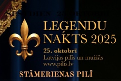 Atpūtas un ceļojumu piedāvājumi 21.10.2025 - 24.10.2025 Leģendu nakts Stāmerienas pilī Gulbenes novada TIC