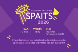 Atpūtas un ceļojumu piedāvājumi 19.06.2026 - 26.06.2026 Kultūras festivāls SPAITS 2026 Rēzeknes pilsētas TIC