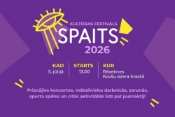 Atpūtas un ceļojumu piedāvājumi 04.07.2026 - 11.07.2026 Kultūras festivāls SPAITS 2026 Rēzeknes pilsētas TIC