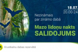 Mazo lidoņu nakts salidojums. Madonas TIC